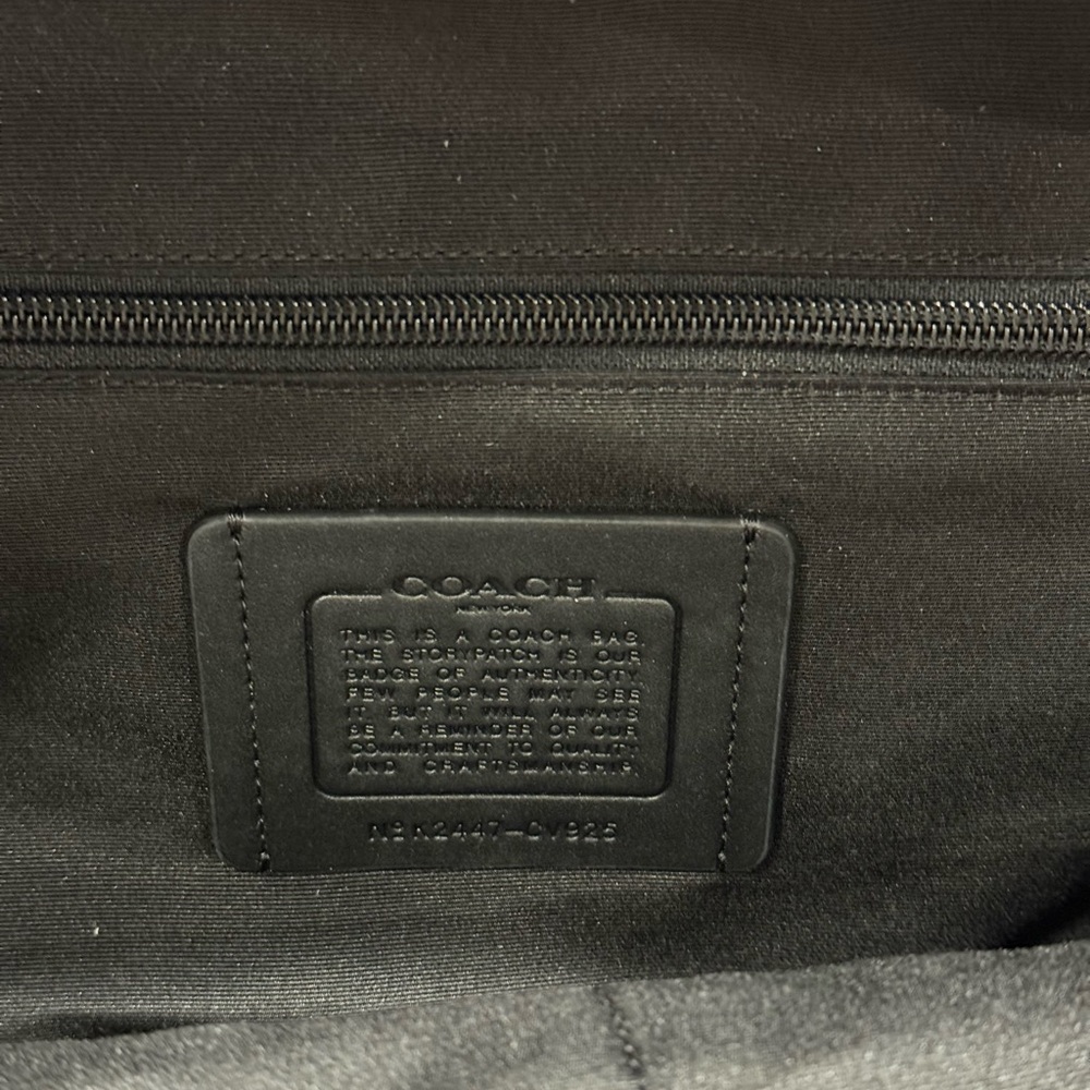 NWT Coach West Backpack In Signature Canvas Cv925 Gunmetal /charcoal /black - Picture 9 of 12